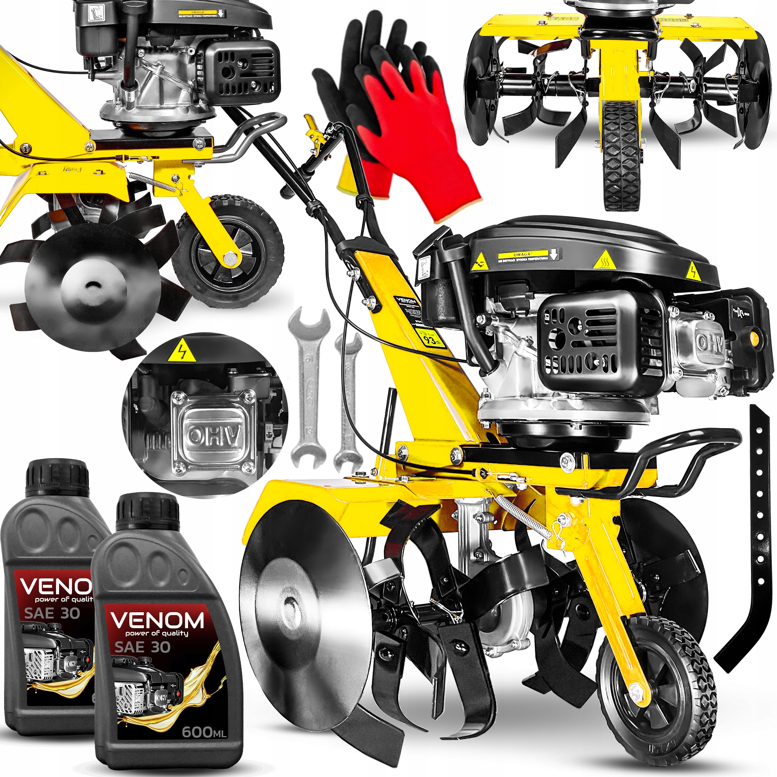 VÝKONNÝ 60CM BENZÍNOVÝ HRUBÝ ŠLAPAČ S KOTOUČOM STABILIZ. BOAR LONCIN 9KM